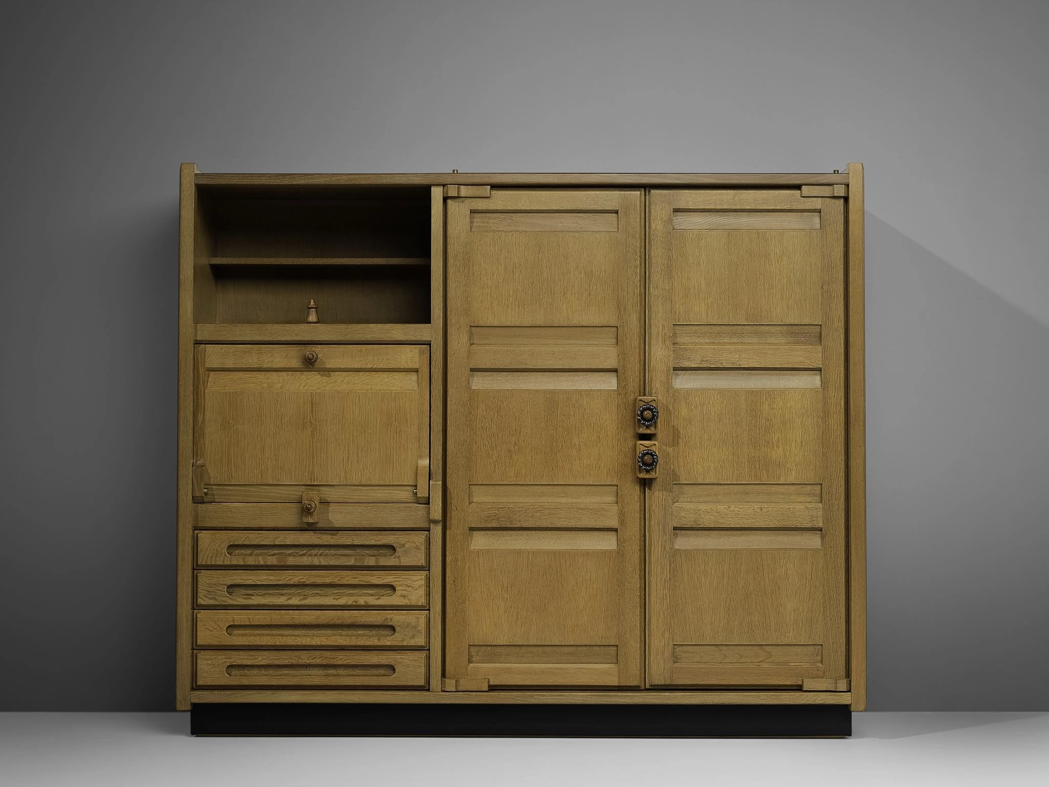 Guillerme & Chambron Highboard in Stained Oak