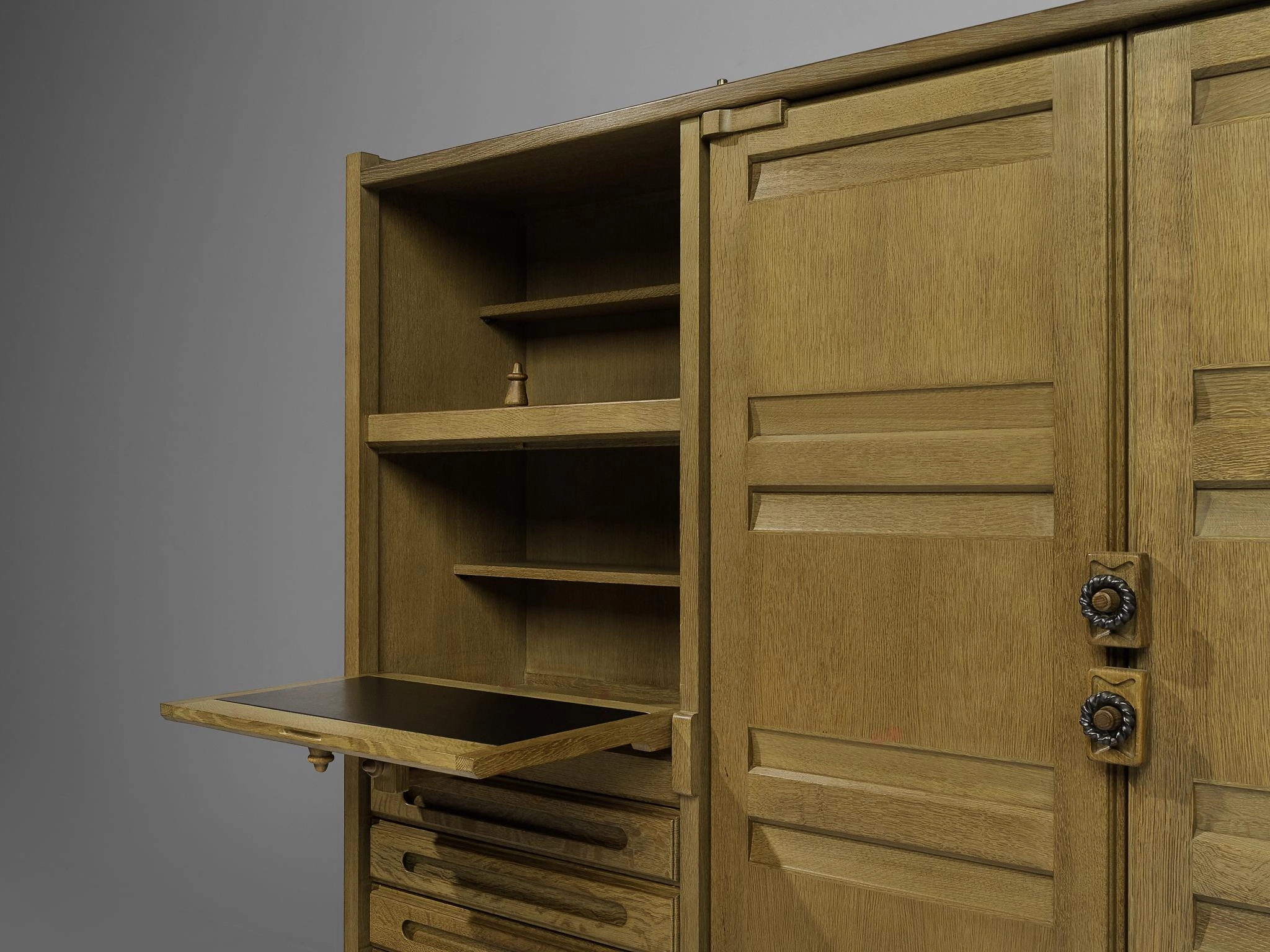 Guillerme & Chambron Highboard in Stained Oak