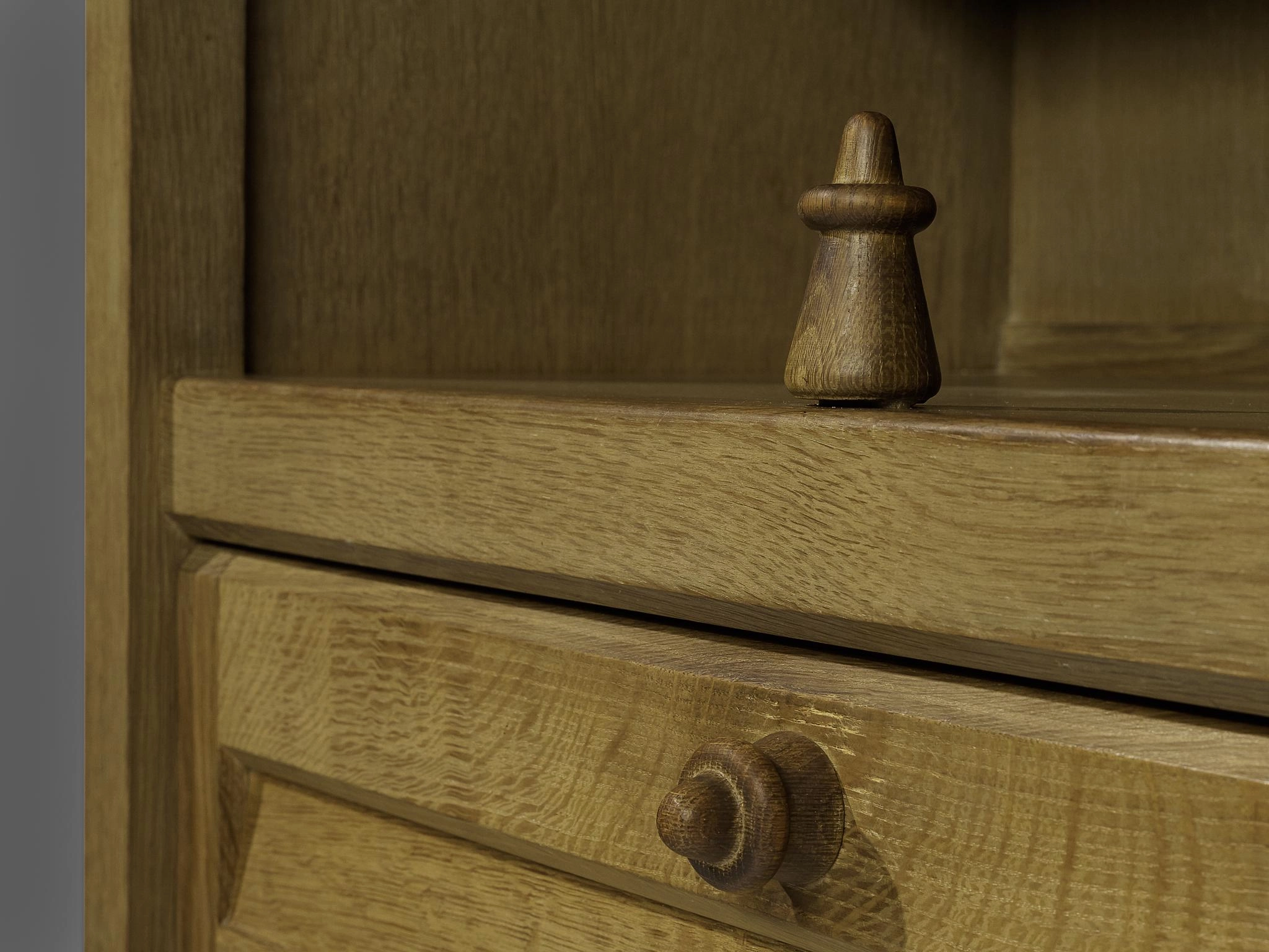 Guillerme & Chambron Highboard in Stained Oak