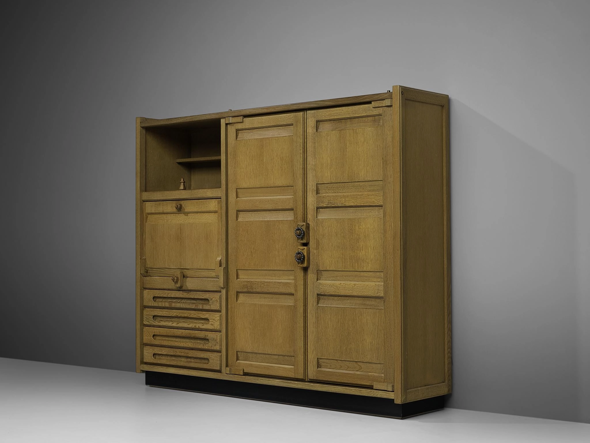 Guillerme & Chambron Highboard in Stained Oak