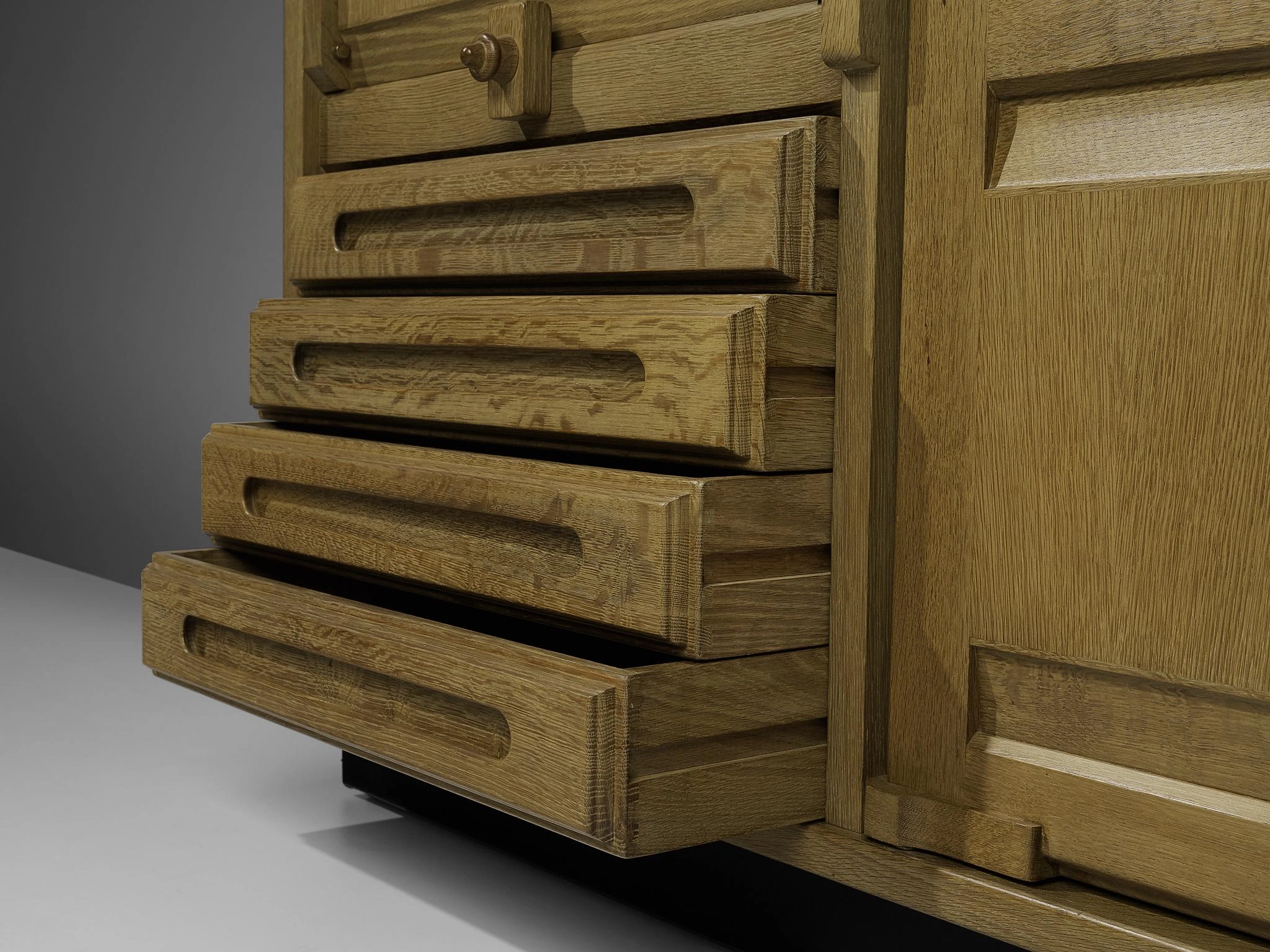 Guillerme & Chambron Highboard in Stained Oak