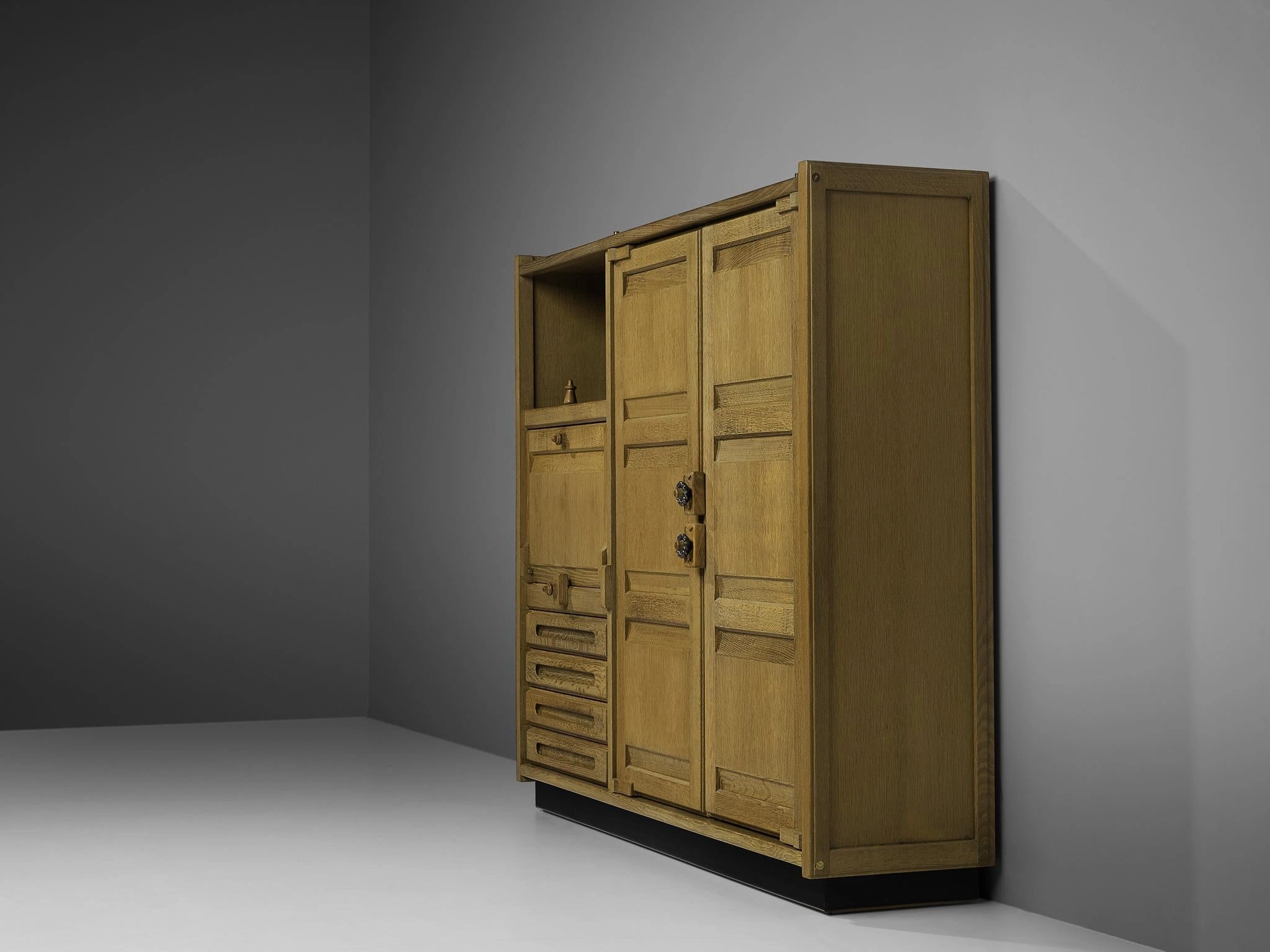 Guillerme & Chambron Highboard in Stained Oak
