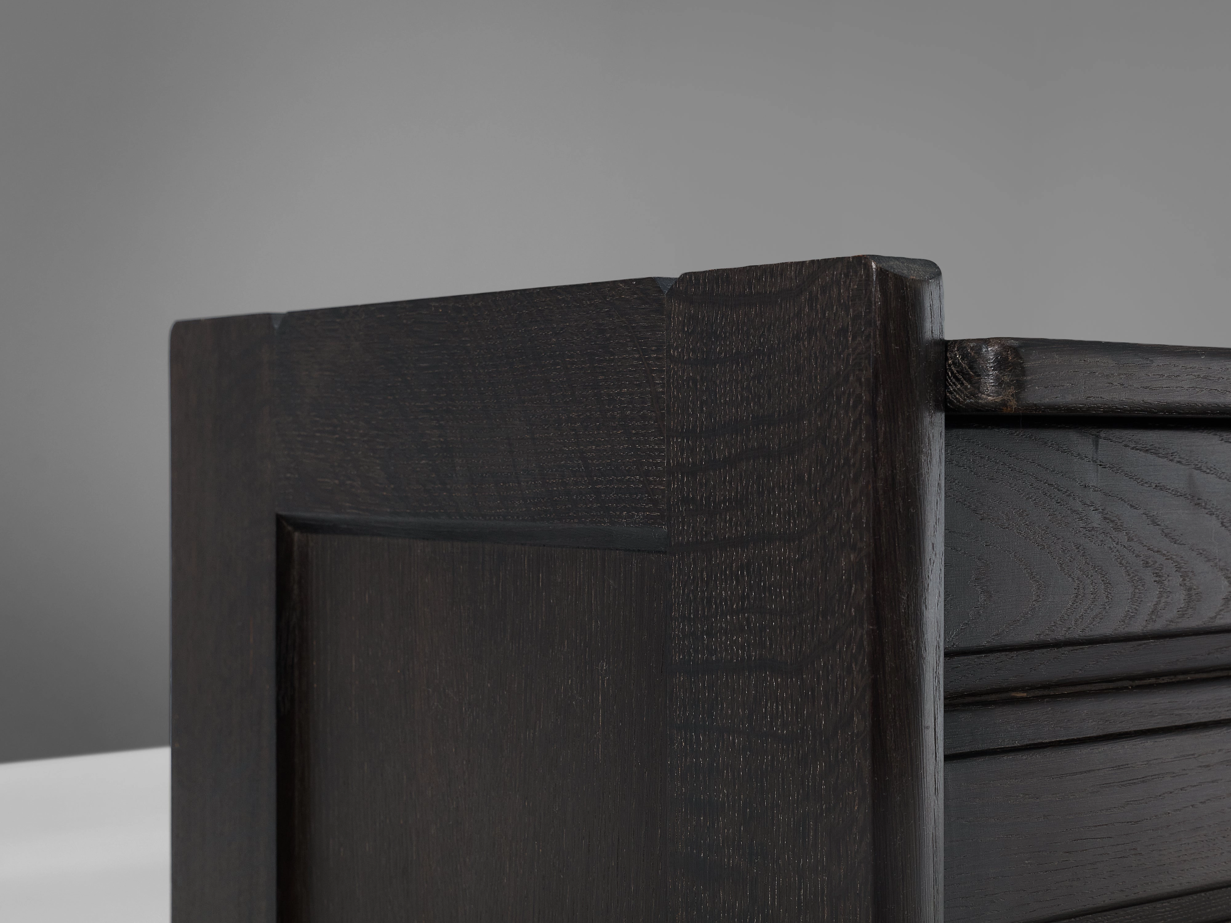Guillerme & Chambron Trunk or Side Bench in Black Oak