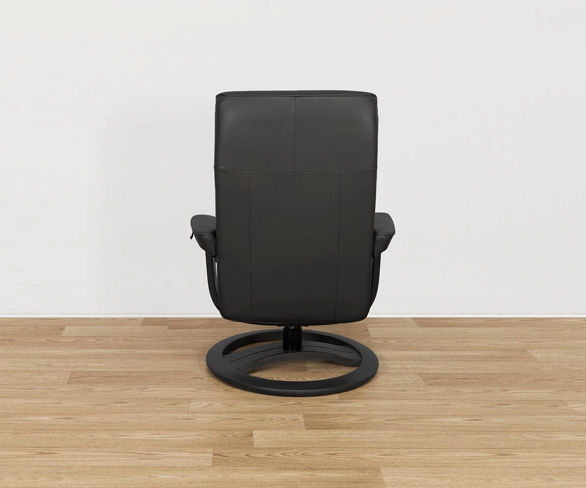 Hans Leather Recliner & Ottoman