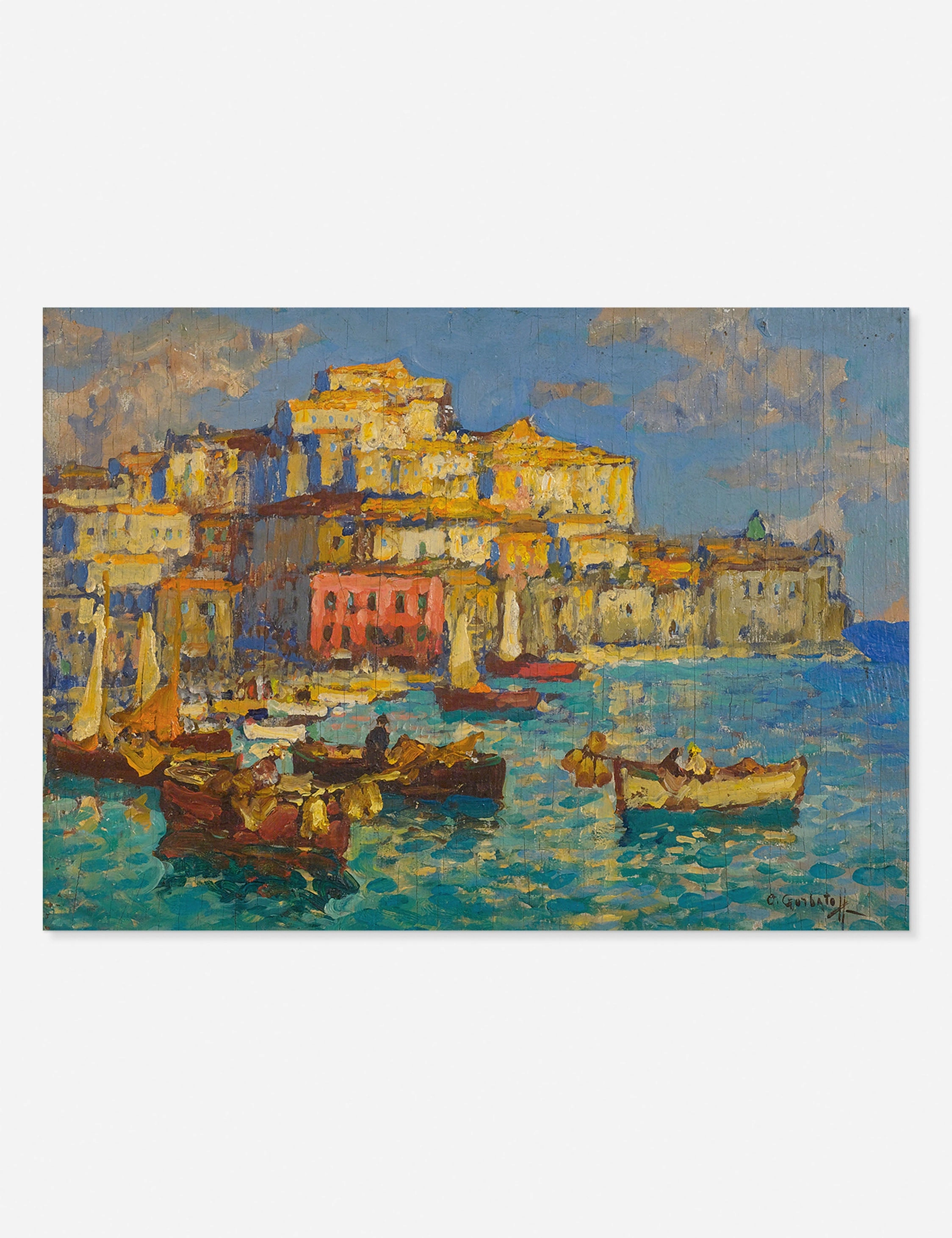 Harbor in Naples Print by Konstantin Gorbatov wall art,canvas print,home wall decor