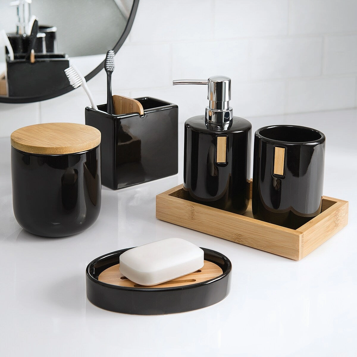 Haven Toothbrush Holder Black - Toothbrush Holder