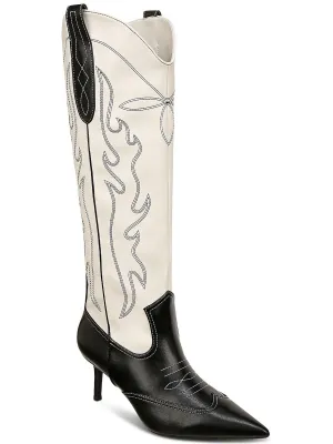 Hayleigh Womens Faux Leather Knee-High Boots ecco Shoes