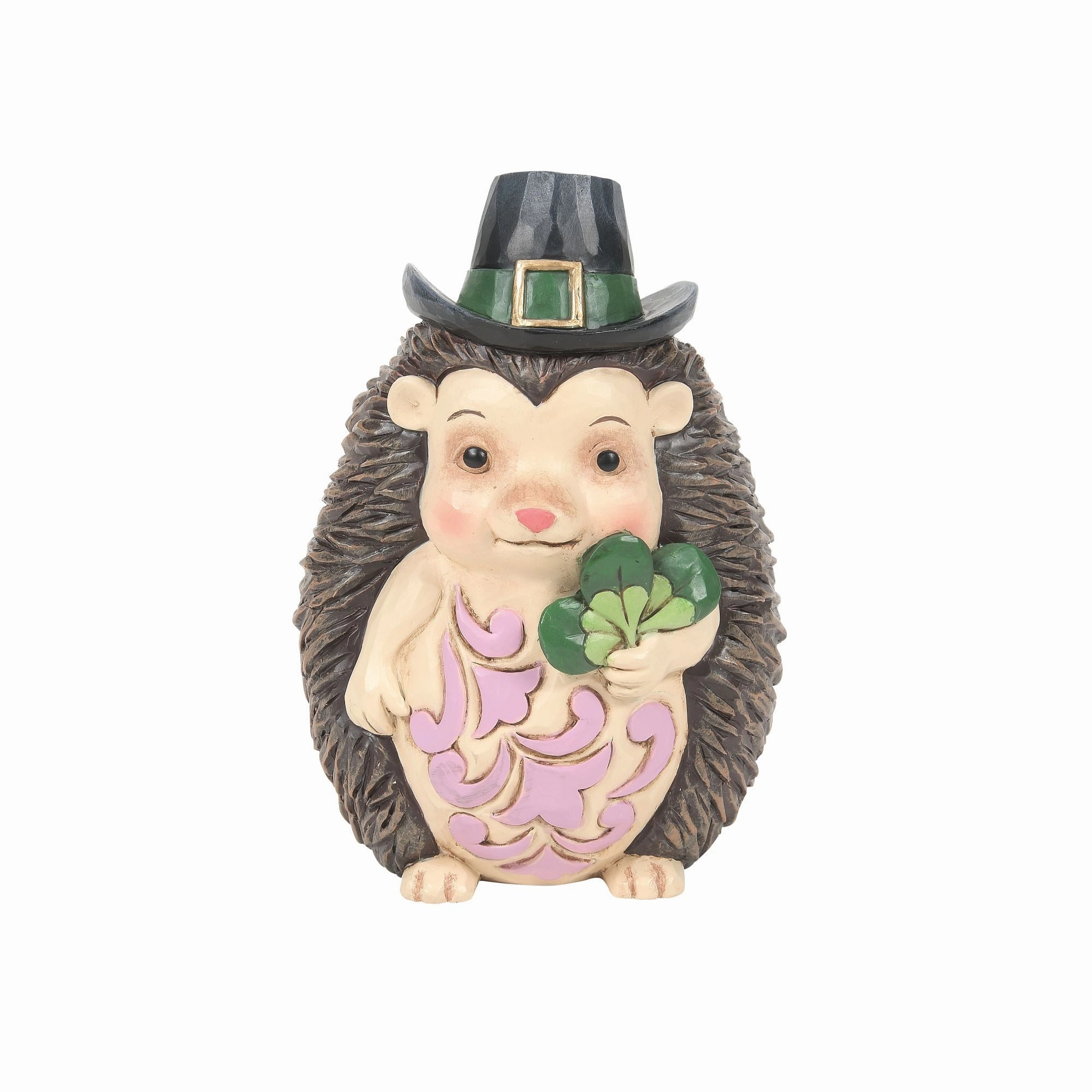 Hedgehog Green Hat and Clover figurines,decorative figurines,home accents