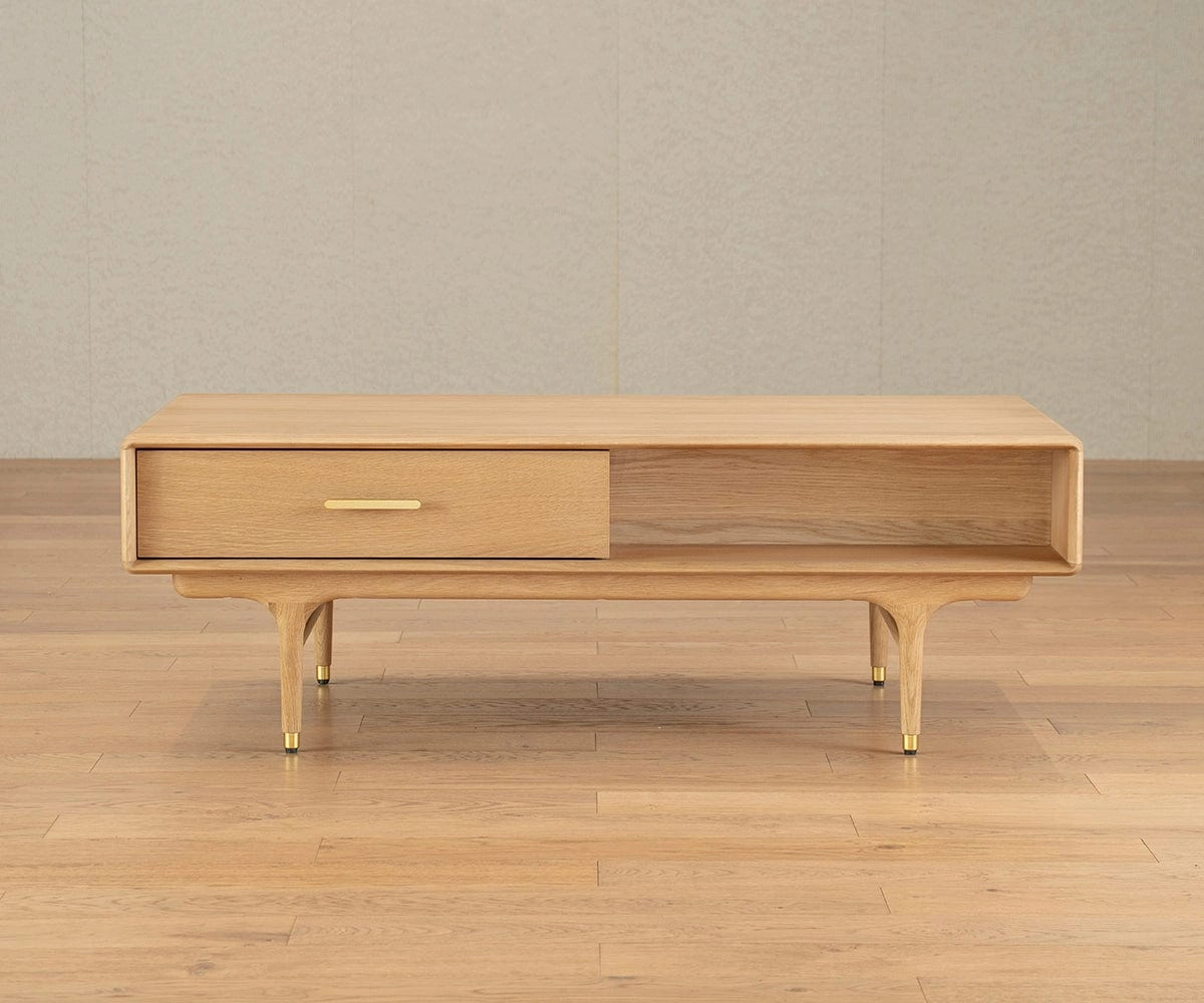 Hendrick Storage Coffee Table II  - White Oak