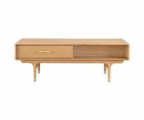 Hendrick Storage Coffee Table II  - White Oak sofa,couch,living room furniture