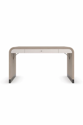 Herringbone Patterned Desk | Caracole Free Fall desk,home desk,workstation