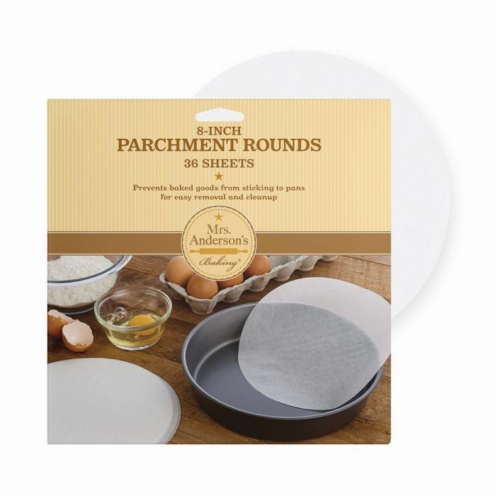 HIC 22092Round Parchment Paper, 8", Pack of 36 baking tools,cake baking,kitchen gadgets