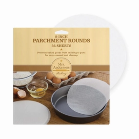 HIC 22092Round Parchment Paper, 8", Pack of 36 baking tools,cake baking,kitchen gadgets