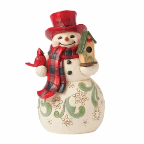 Highland Glen Snowman Hat Fig figurines,decorative figurines,home accents