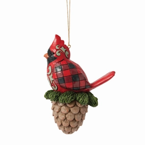 Highlnd Glen Cardinal Pine Orn figurines,decorative figurines,home accents