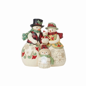 Highlnd Gln Snowmen Family Fig figurines,decorative figurines,home accents