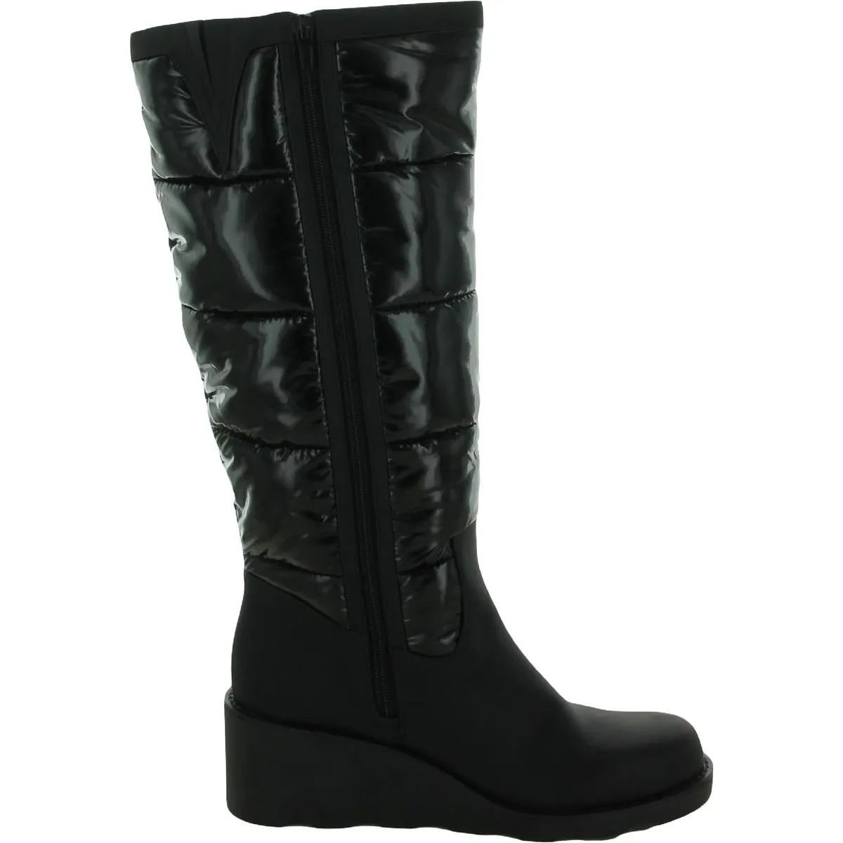 Hiliah Womens Patent Puffy Knee-High Boots ecco Shoes