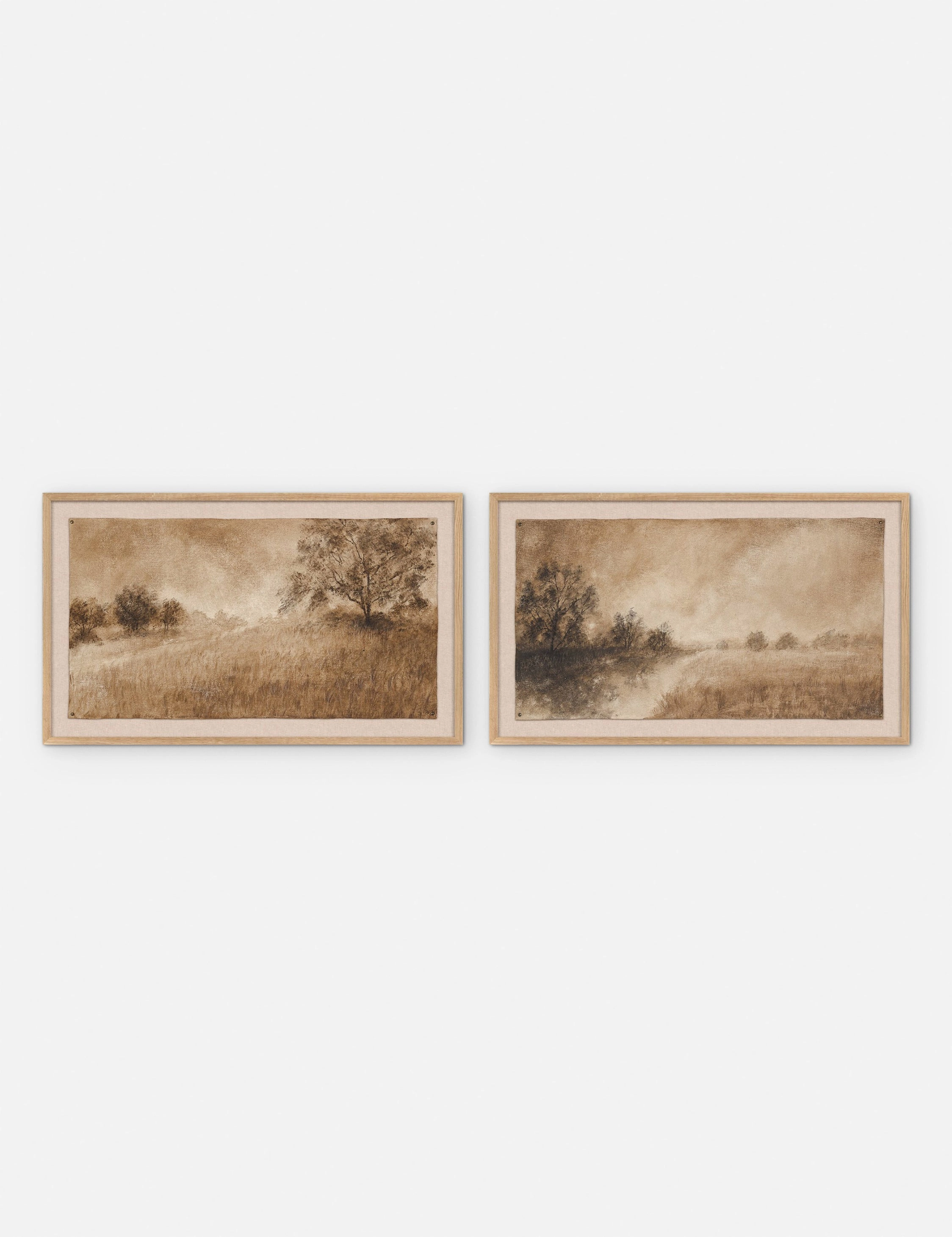 Hillside Haze IV   Hillside Haze II Diptych Wall Art (Set of 2) by Aileen Fitzgerald wall art,canvas print,home wall decor