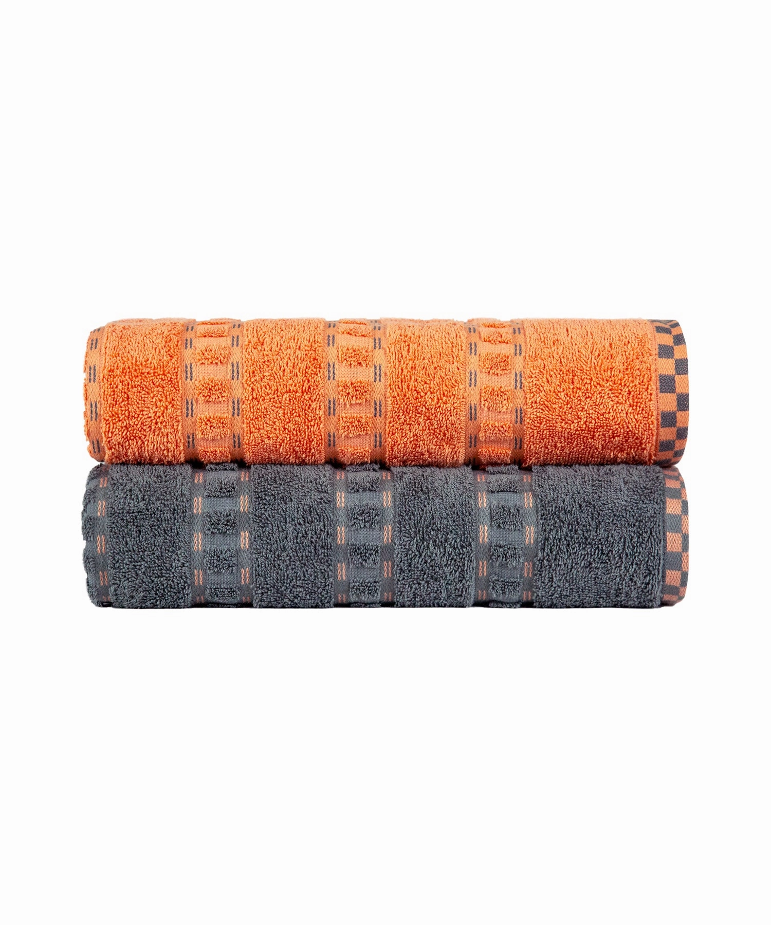 His & Her 2 PC Towel Set, 100% Cotton, 500 GSM, Durable, Super Soft, Lock & Key