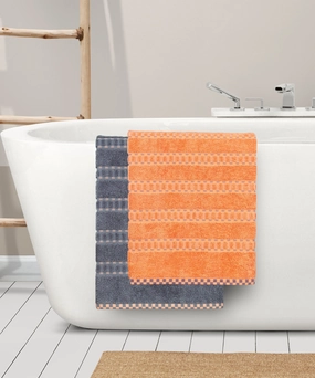 His & Her 2 PC Towel Set, 100% Cotton, 500 GSM, Durable, Super Soft, Lock & Key bath towels,soft towels,bathroom textiles