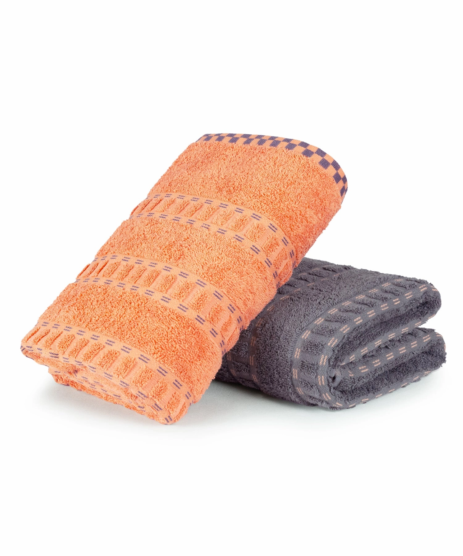 His & Her 2 PC Towel Set, 100% Cotton, 500 GSM, Durable, Super Soft, Lock & Key