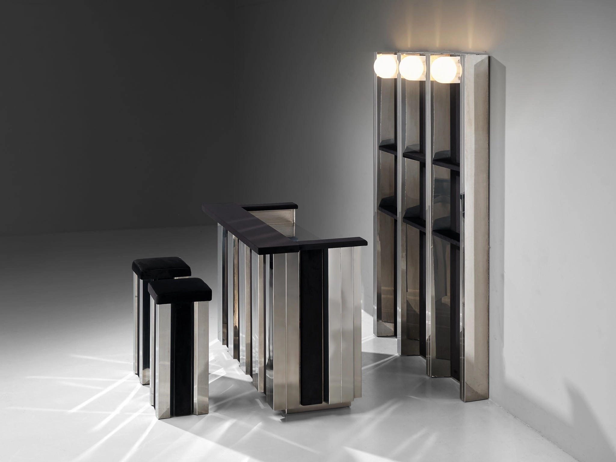 Hollywood Regency Bar Cabinet in the Style of Willy Rizzo