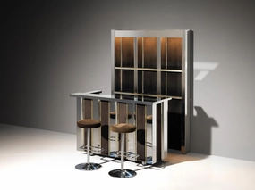 Hollywood Regency Bar Cabinet in the Style of Willy Rizzo storage cabinet,organizer,furniture storage