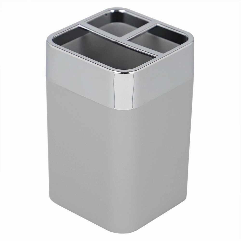 Home Basics Skylar ABS Plastic Toothbrush Holder