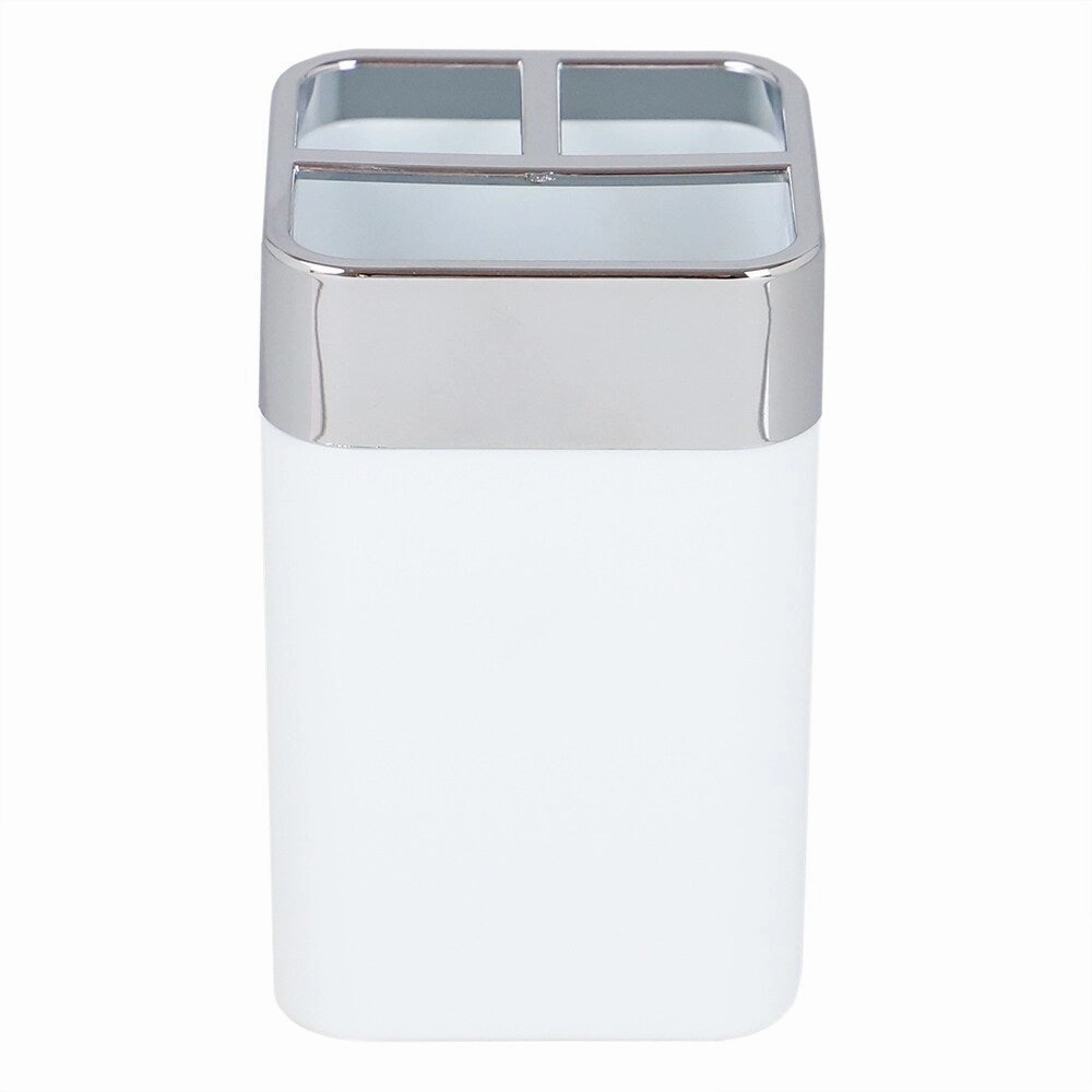 Home Basics Skylar ABS Plastic Toothbrush Holder