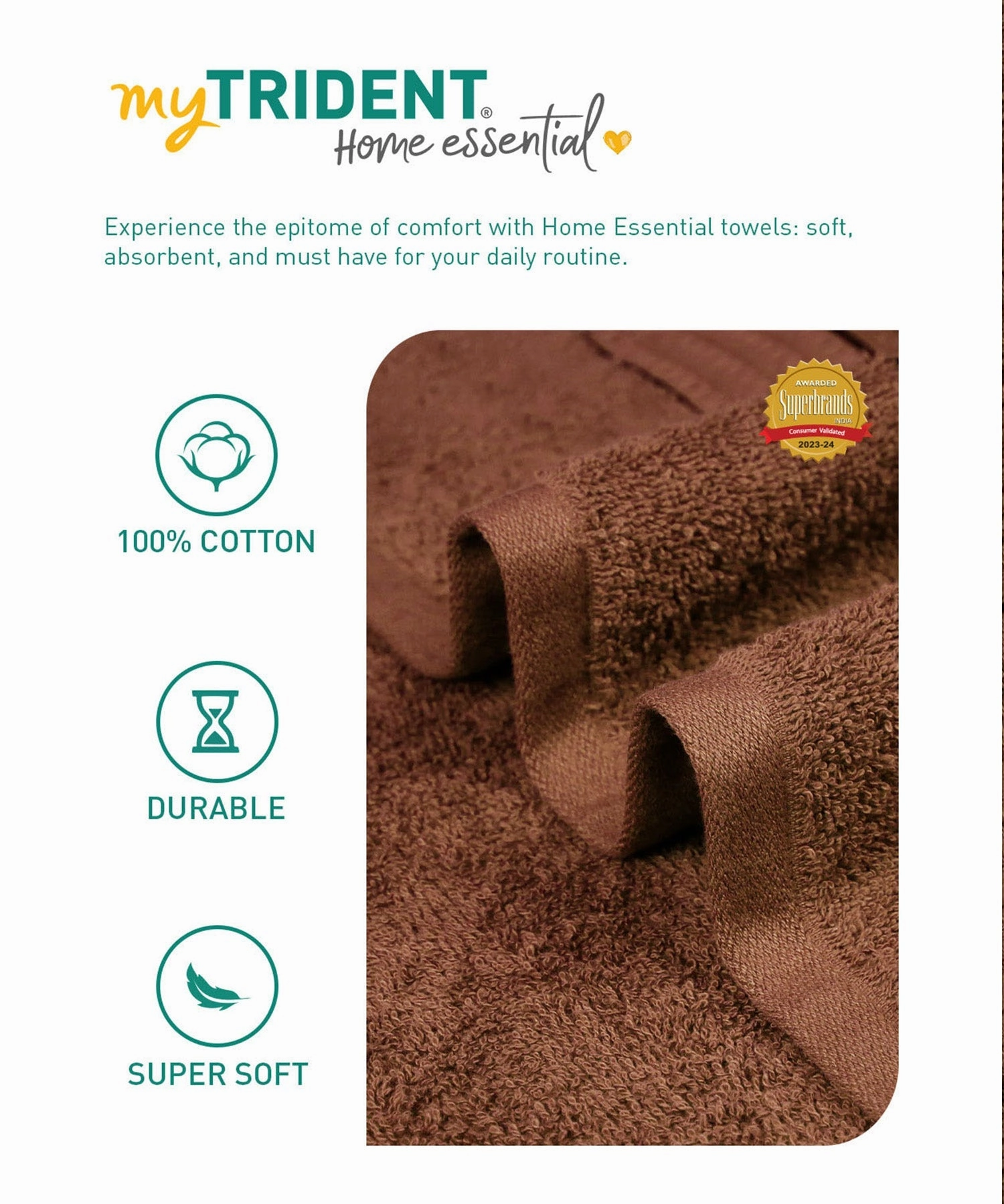 Home Essential Bath Towel,Cafe Noir