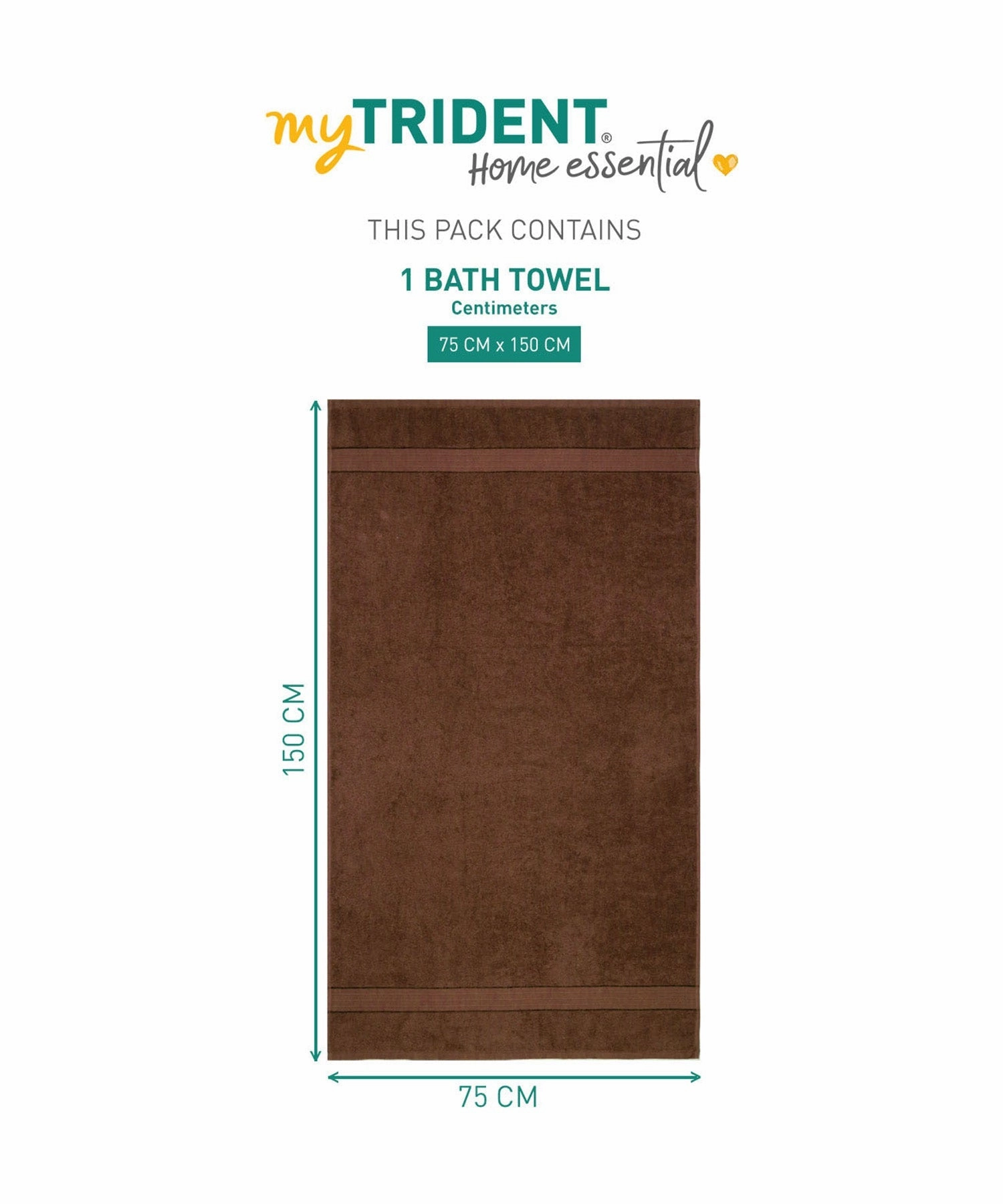 Home Essential Bath Towel,Cafe Noir