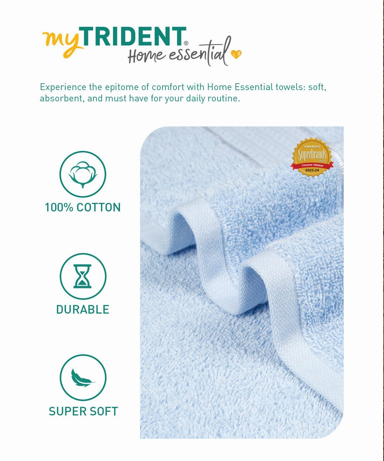 Home Essential Bath Towel,Estate Blue
