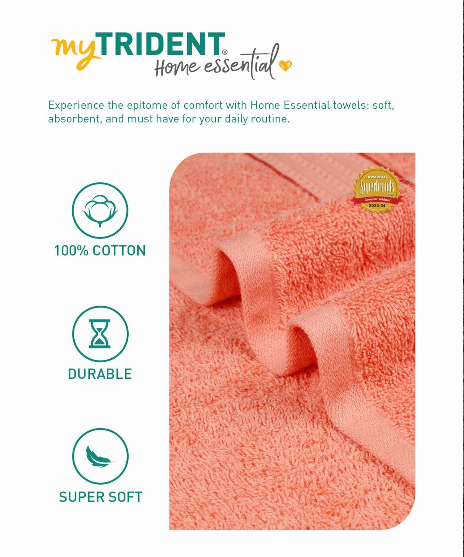 Home Essential Bath Towel,Fusion Coral
