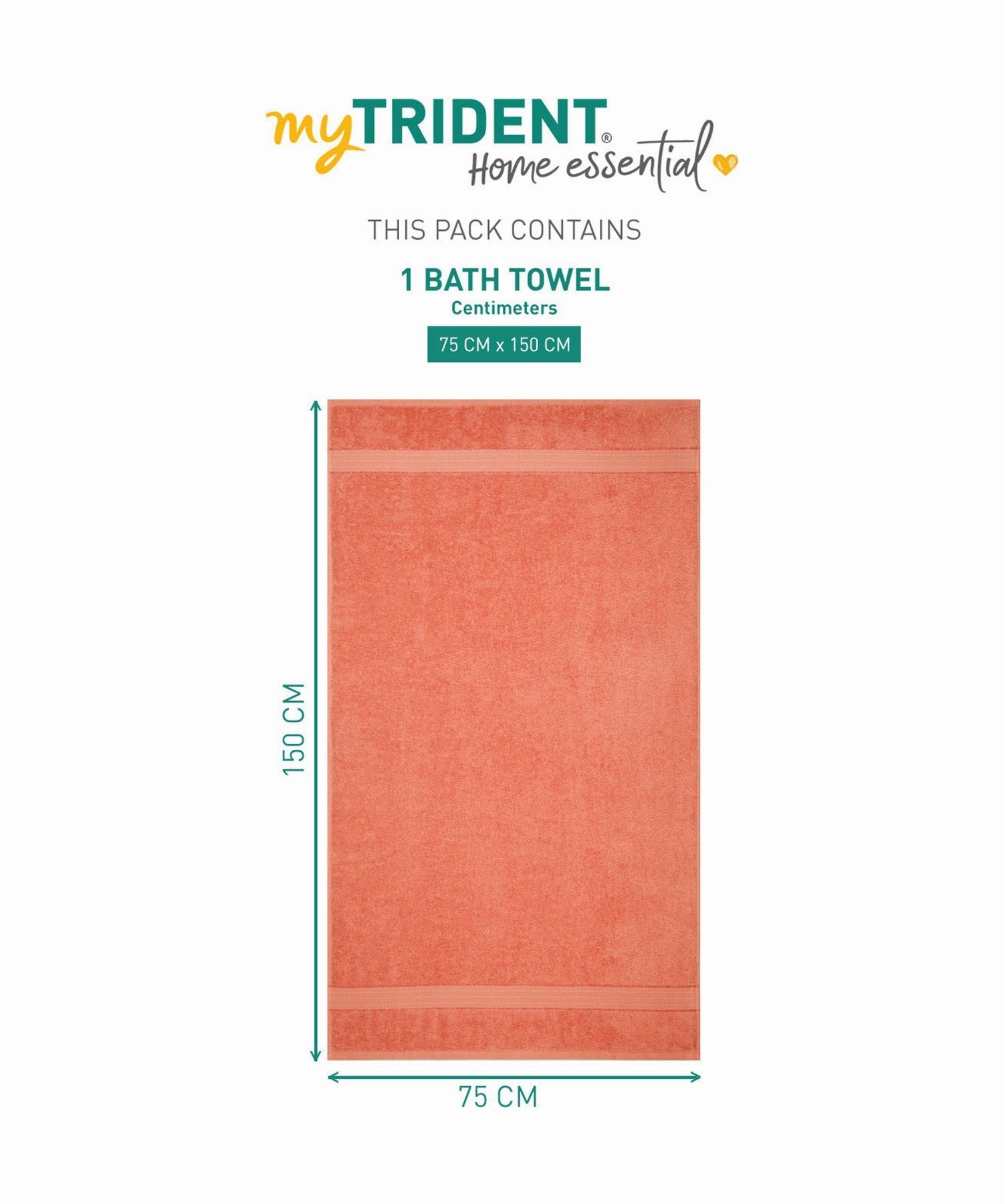 Home Essential Bath Towel,Fusion Coral