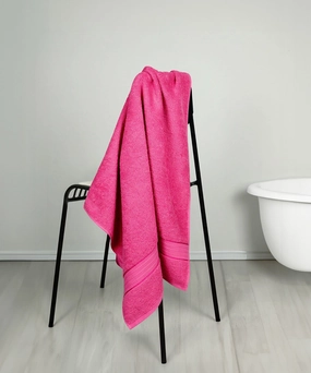 Home Essential Bath Towel,Hot Pink bath towels,soft towels,bathroom textiles