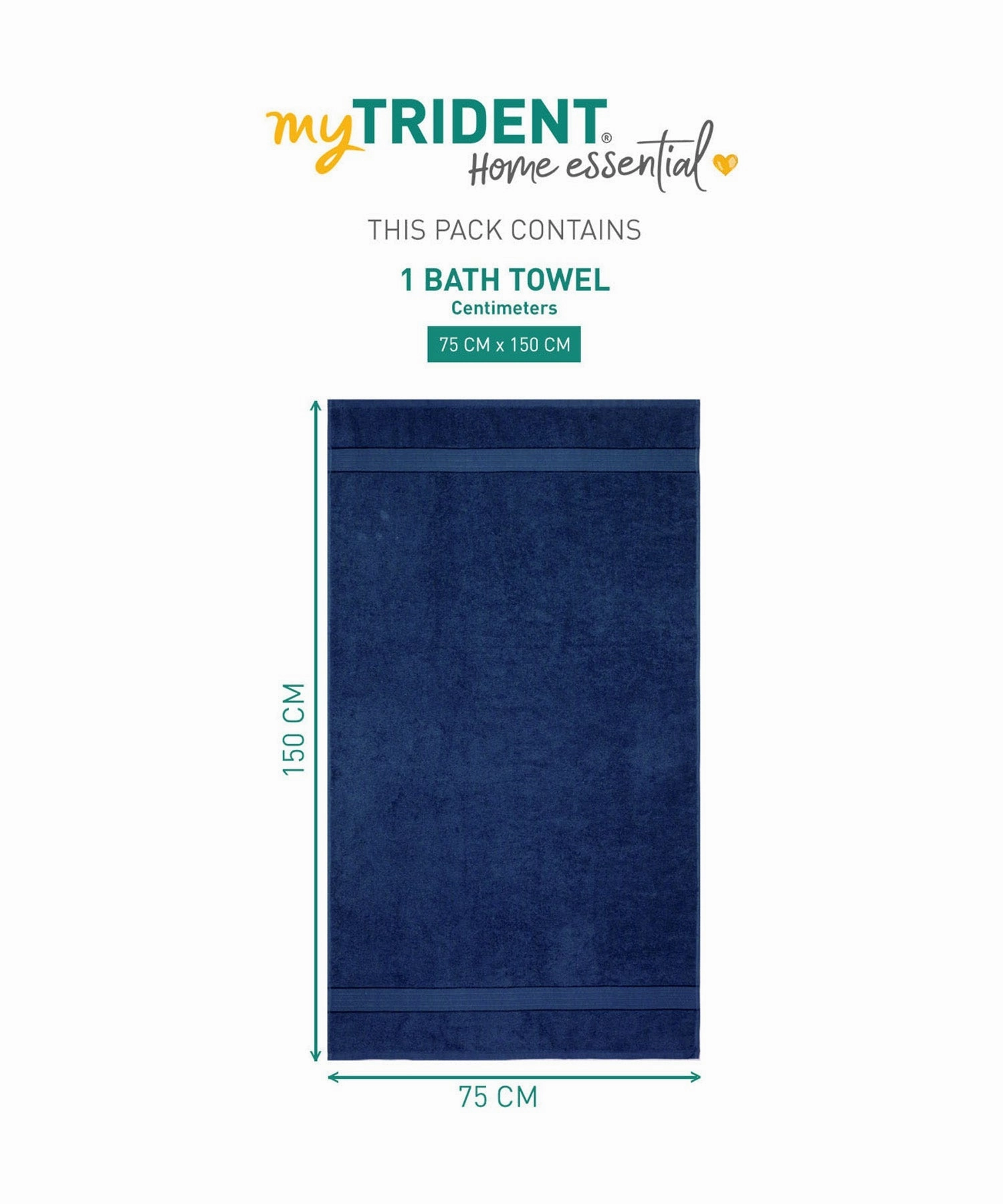 Home Essential Bath Towel,Midnight Blue