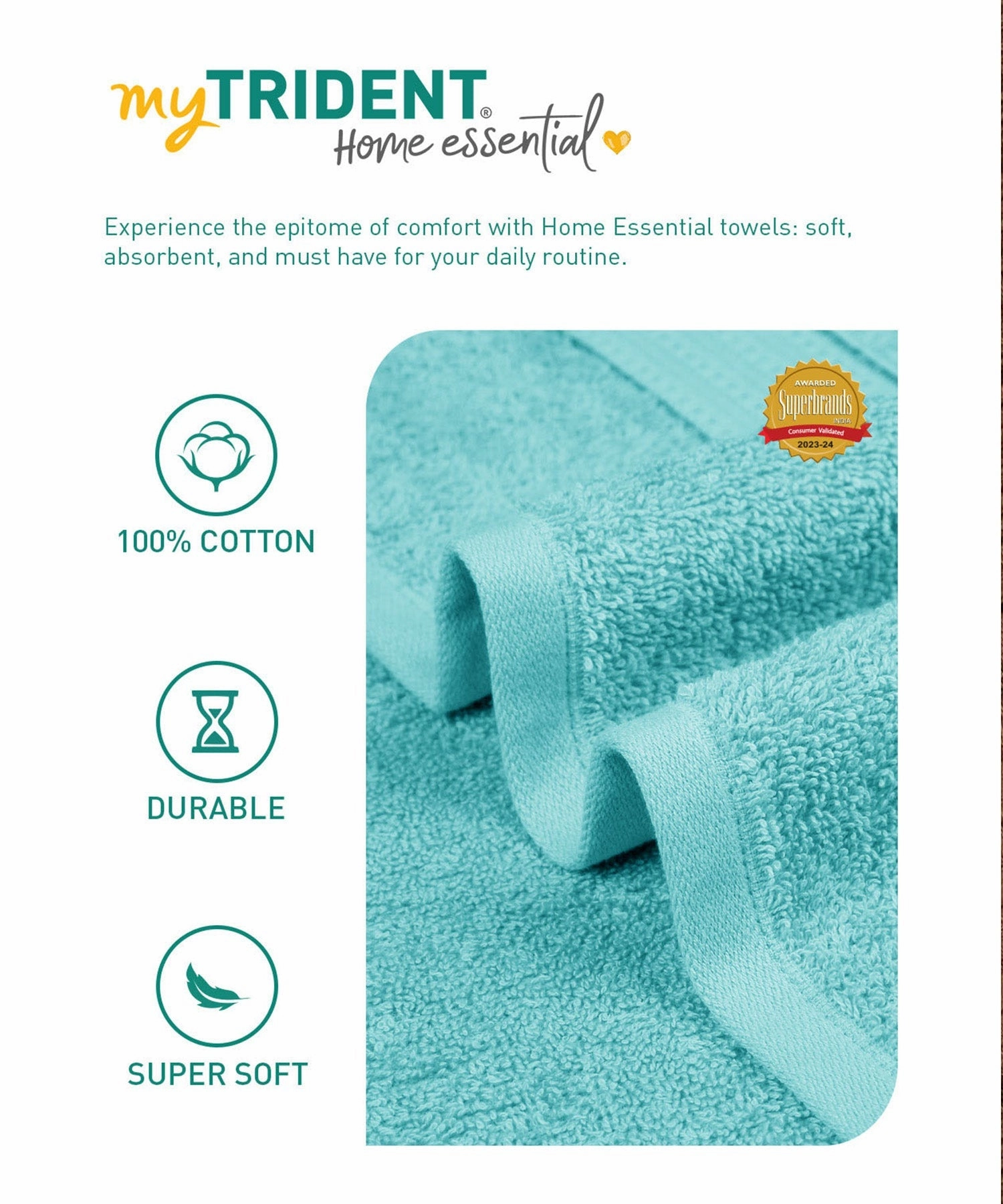 Home Essential Bath Towel,Misty Green