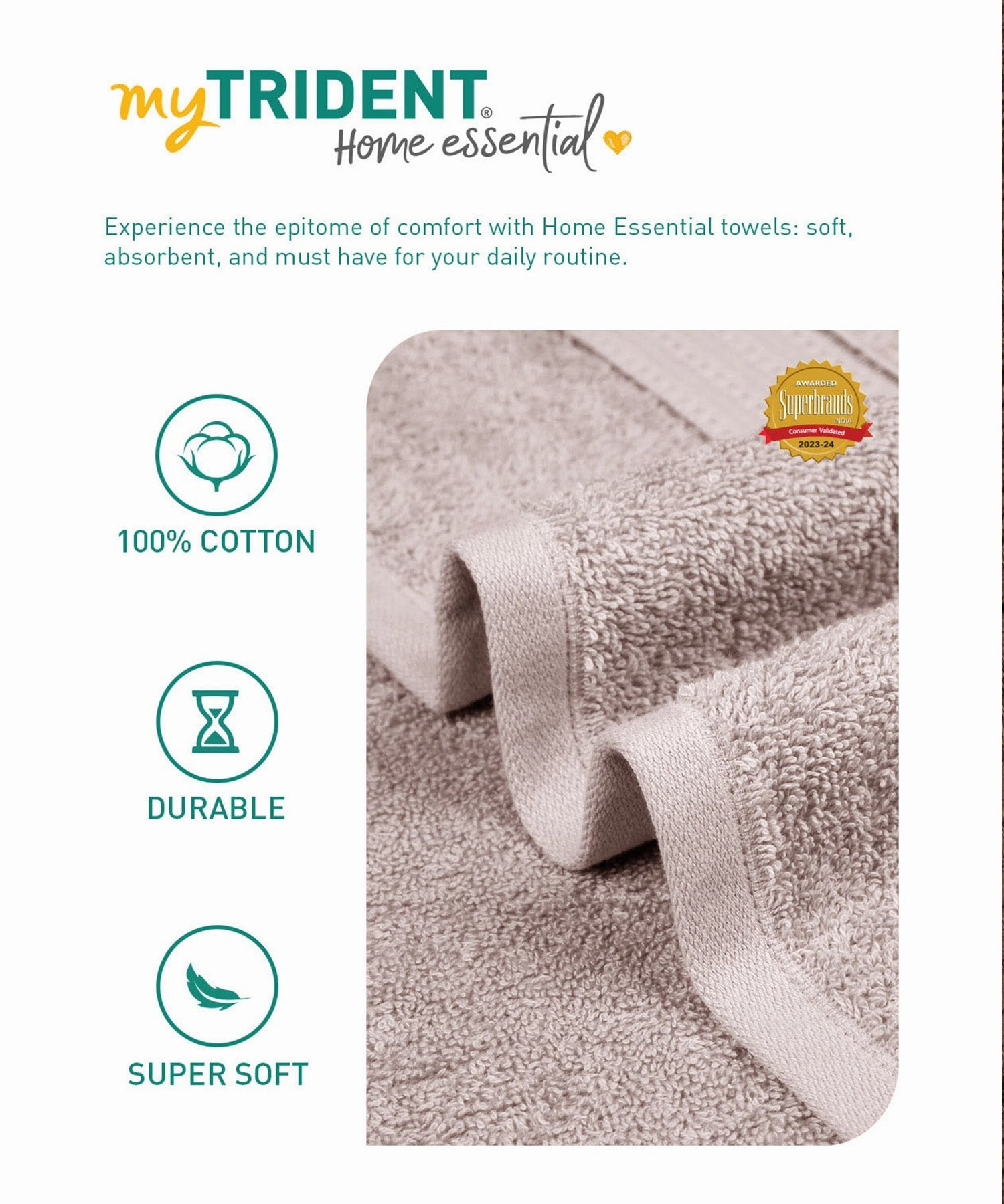 Home Essential Bath Towel,Nature Lux