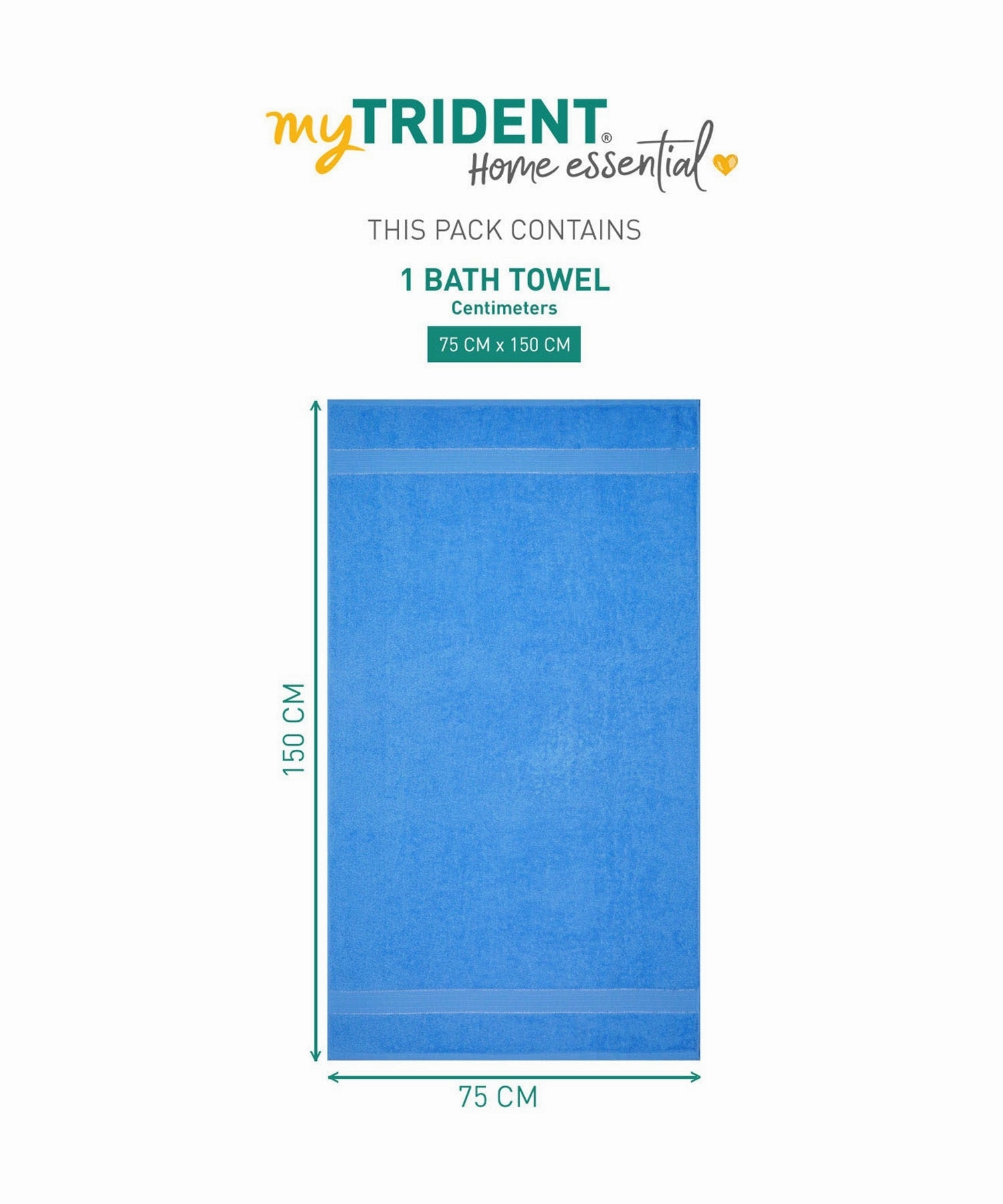 Home Essential Bath Towel,Perfect Blue
