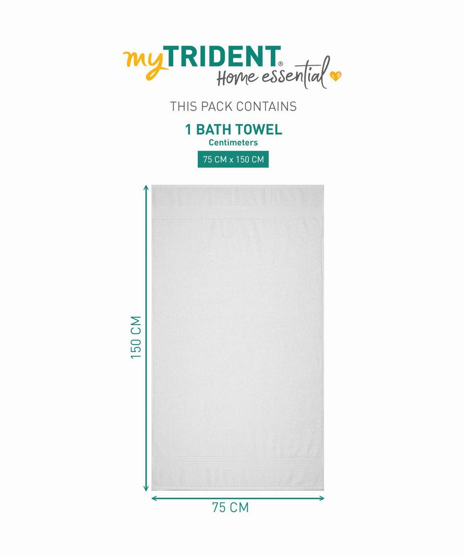 Home Essential Bath Towel,Snow Flake