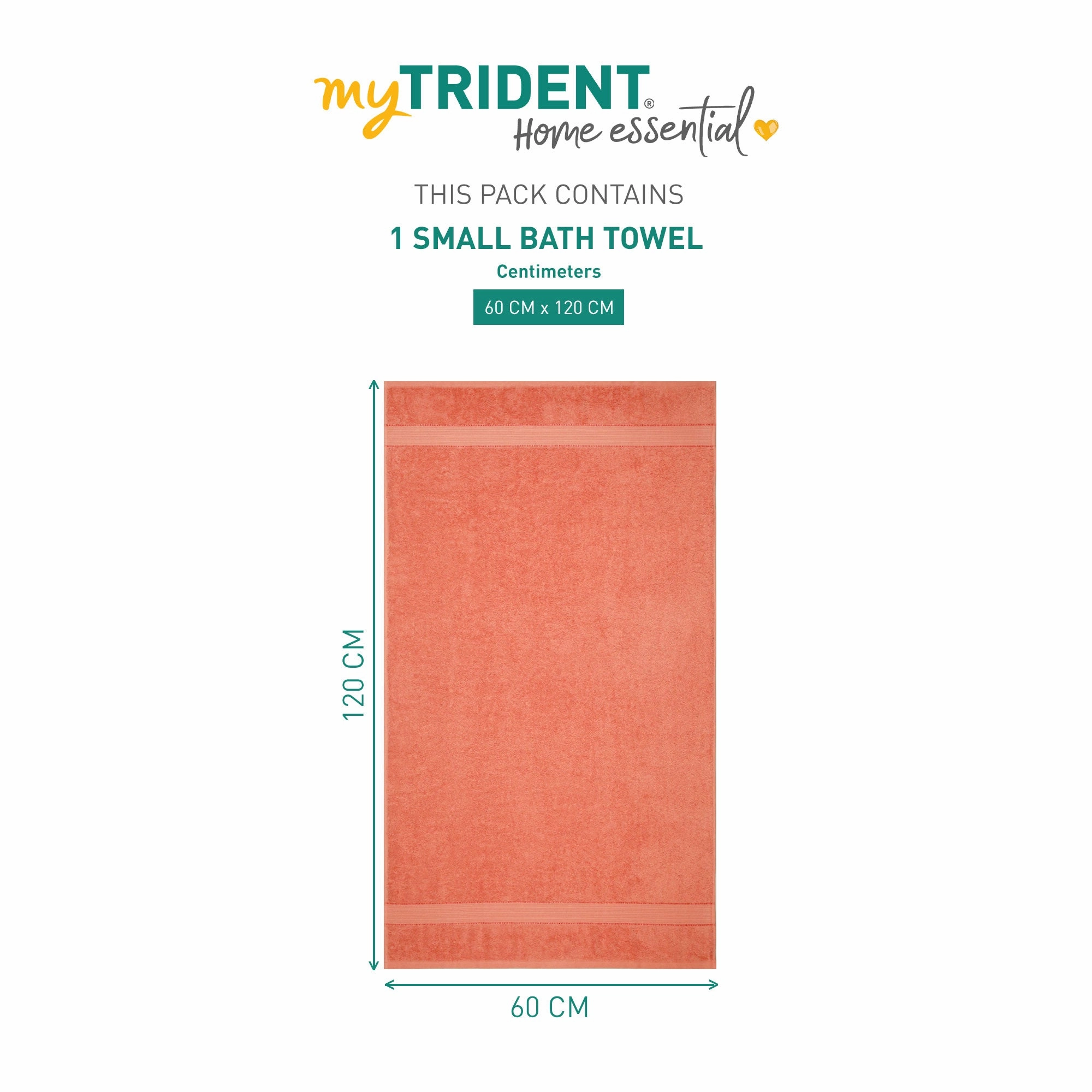 Home Essential Small Bath Towel,Fusion Coral