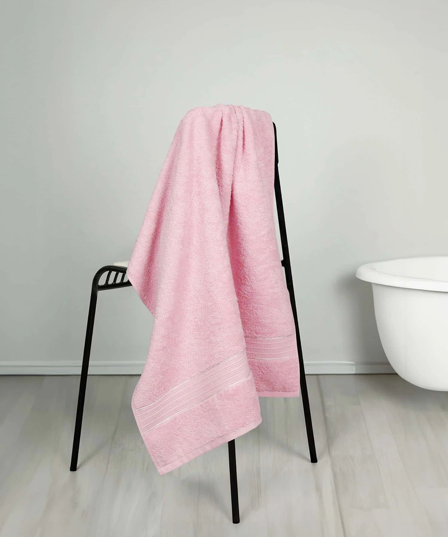 Home Essential Small Bath Towel,Powder Pink bath towels,soft towels,bathroom textiles