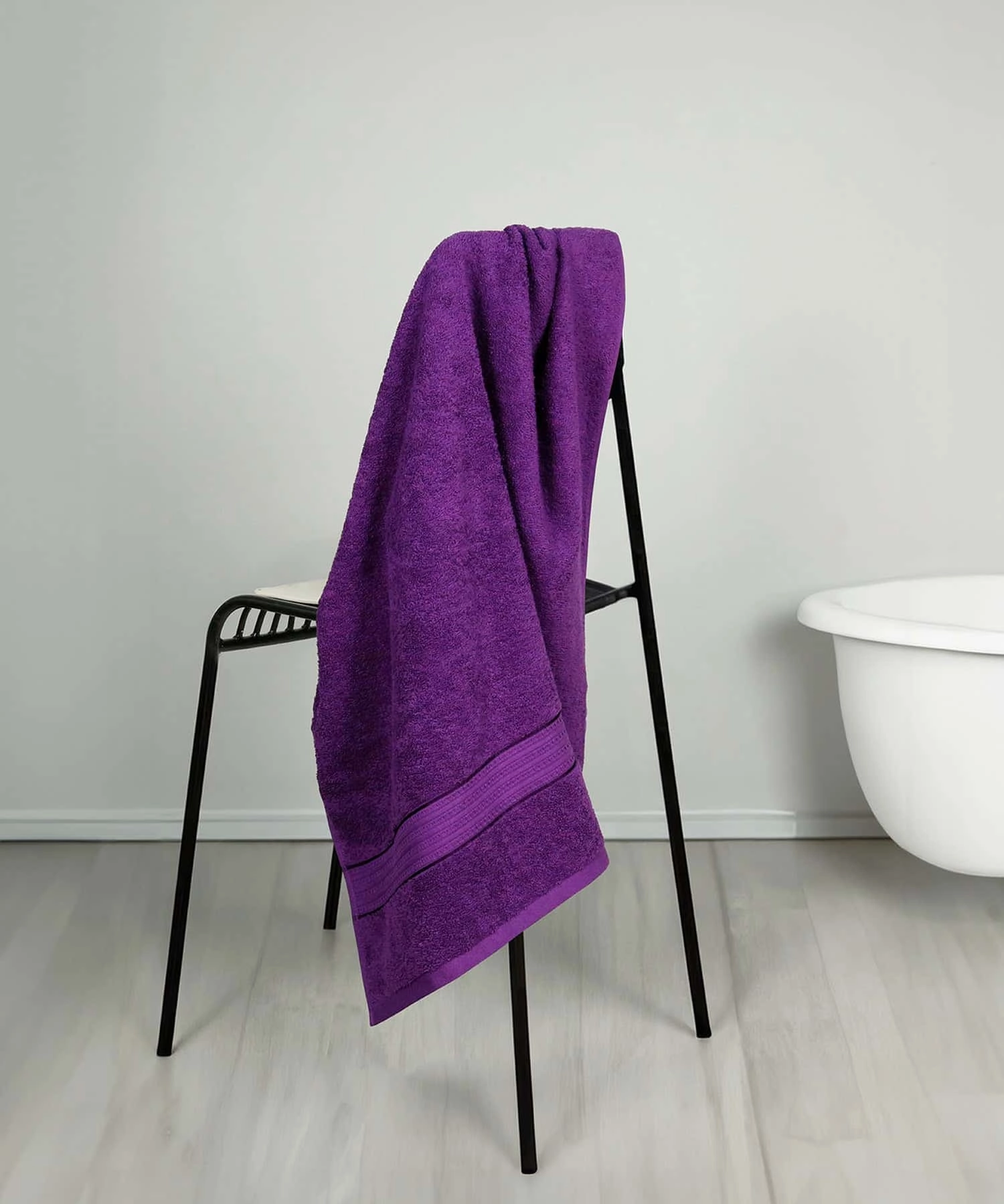 Home Essential Small Bath Towel,Royal Purple bath towels,soft towels,bathroom textiles
