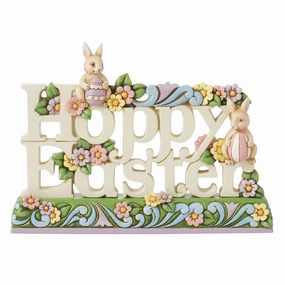 Hoppy Easter with Bunnies Fig figurines,decorative figurines,home accents