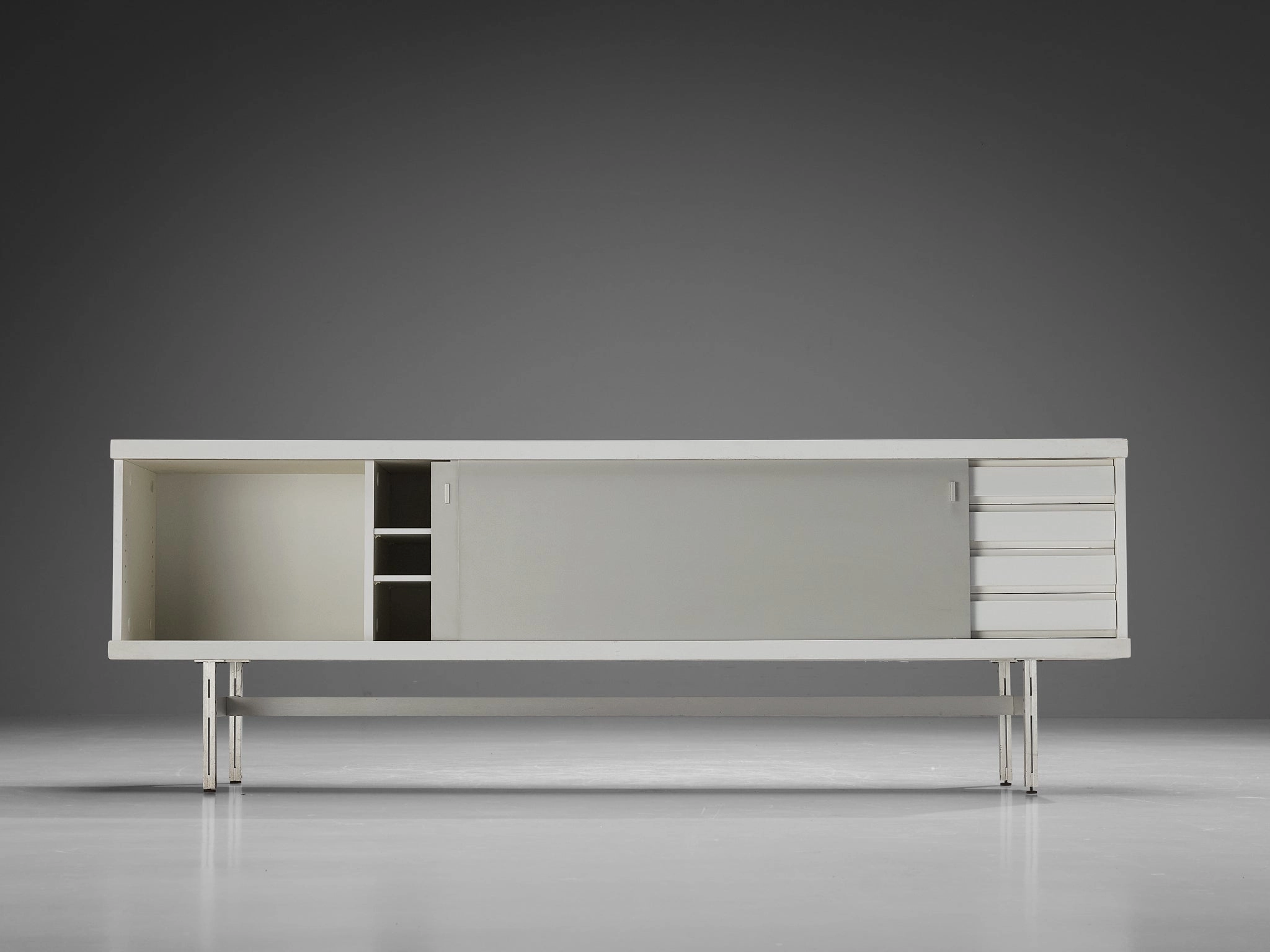 Horst Brning for Behr Minimalist Sideboard with White and Grey Layout
