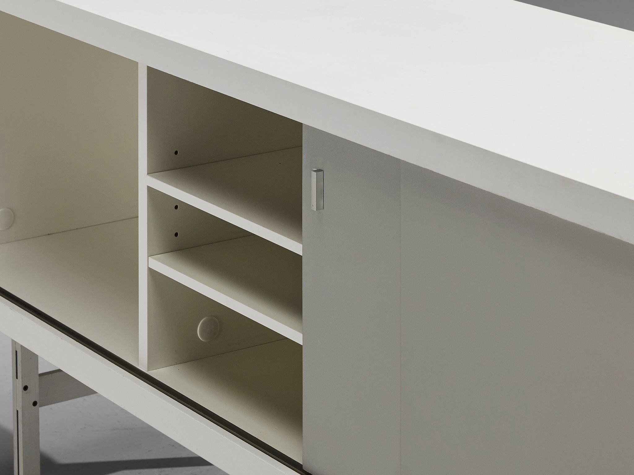 Horst Brning for Behr Minimalist Sideboard with White and Grey Layout