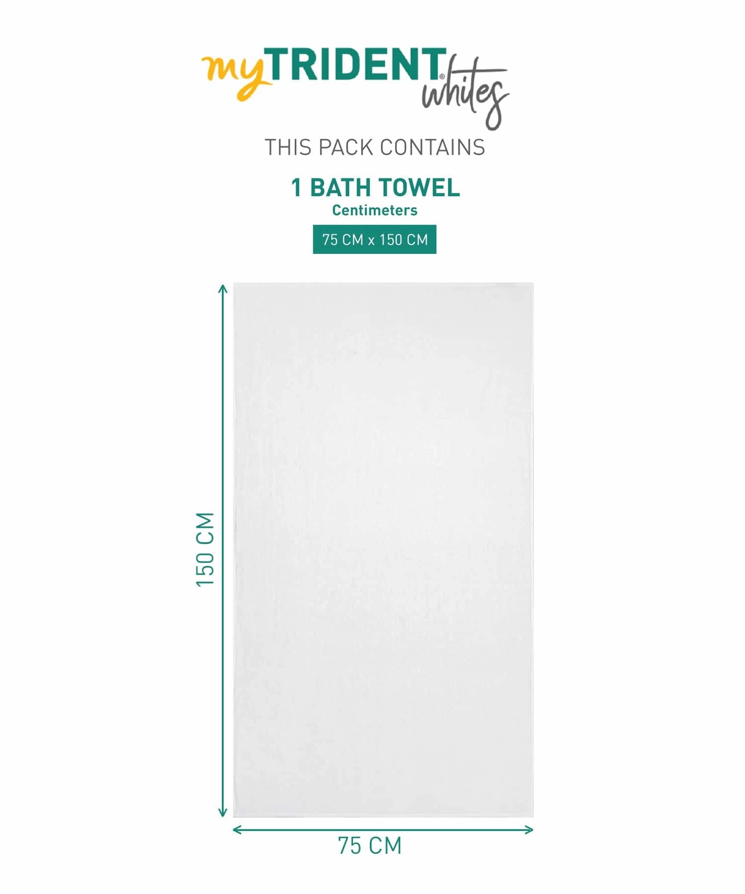 Hotel Premium Whites, Bath Towel Durable, Cotton Rich, Easy Care
