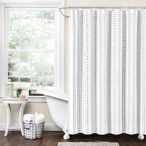 Hygge Stripe Shower Curtain shower curtain,bath curtain,bathroom decor