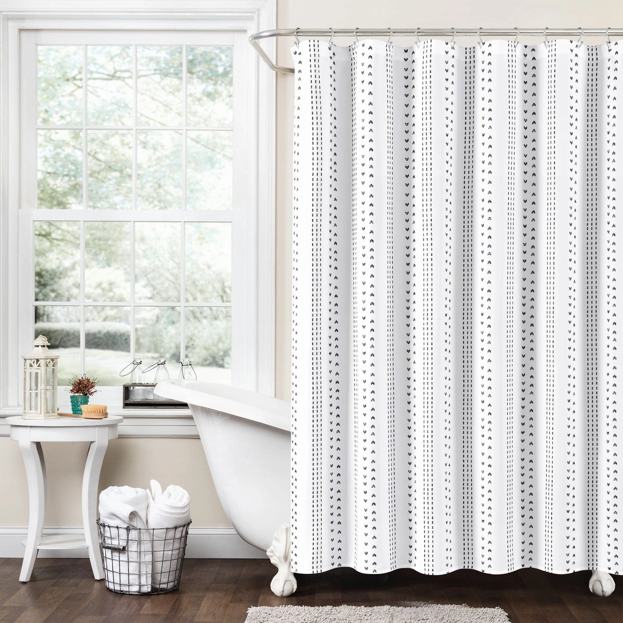 Hygge Stripe Shower Curtain shower curtain,bath curtain,bathroom decor