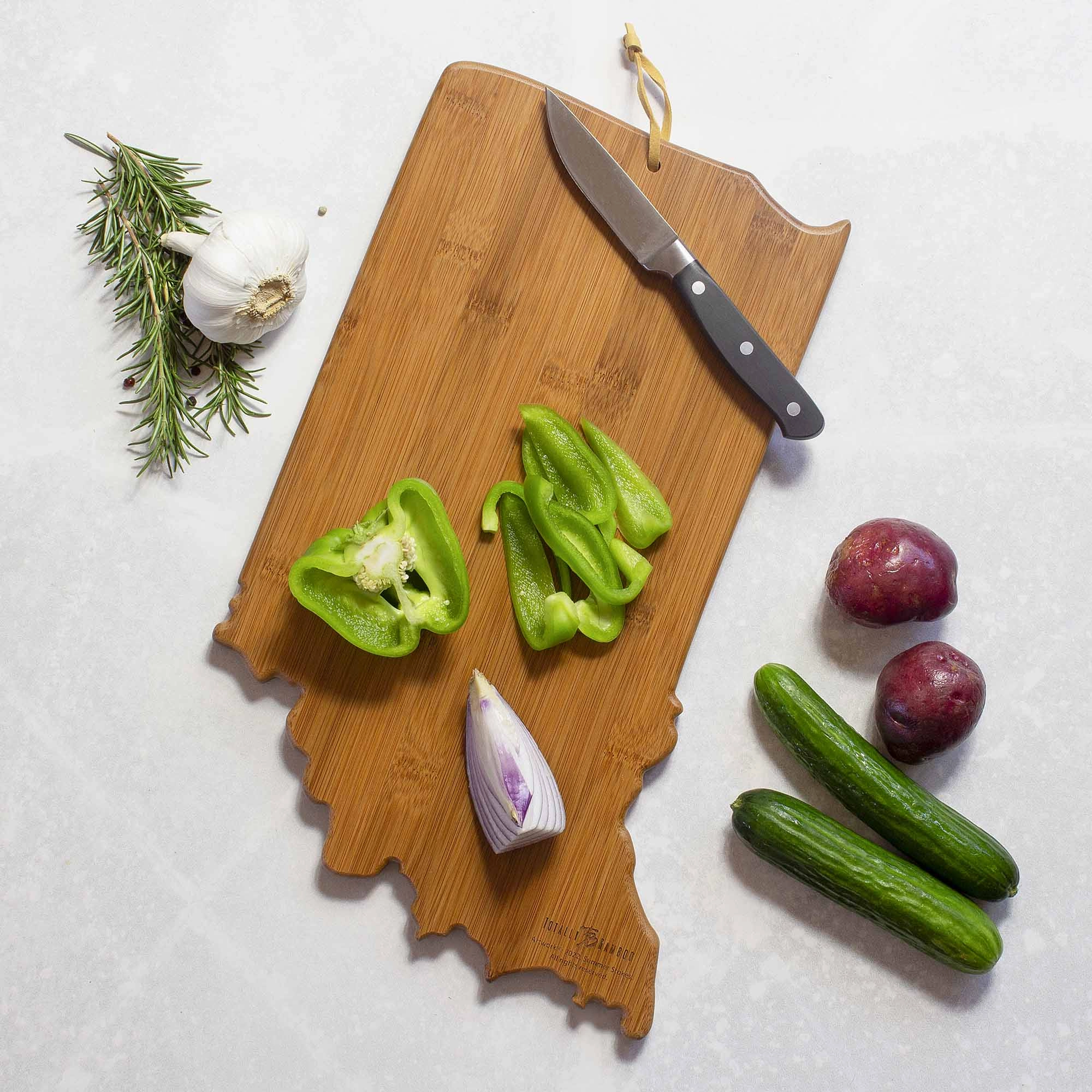 Indiana Cutting Board with Artwork by Summer Stokes